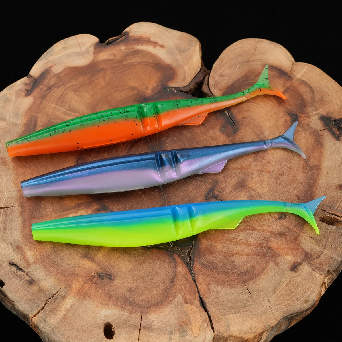 5 teile/paket Angeln Weicher Köder 120mm 9,9g Kunststoff T Schwanz Köder Künstliche Wurm Swimbait