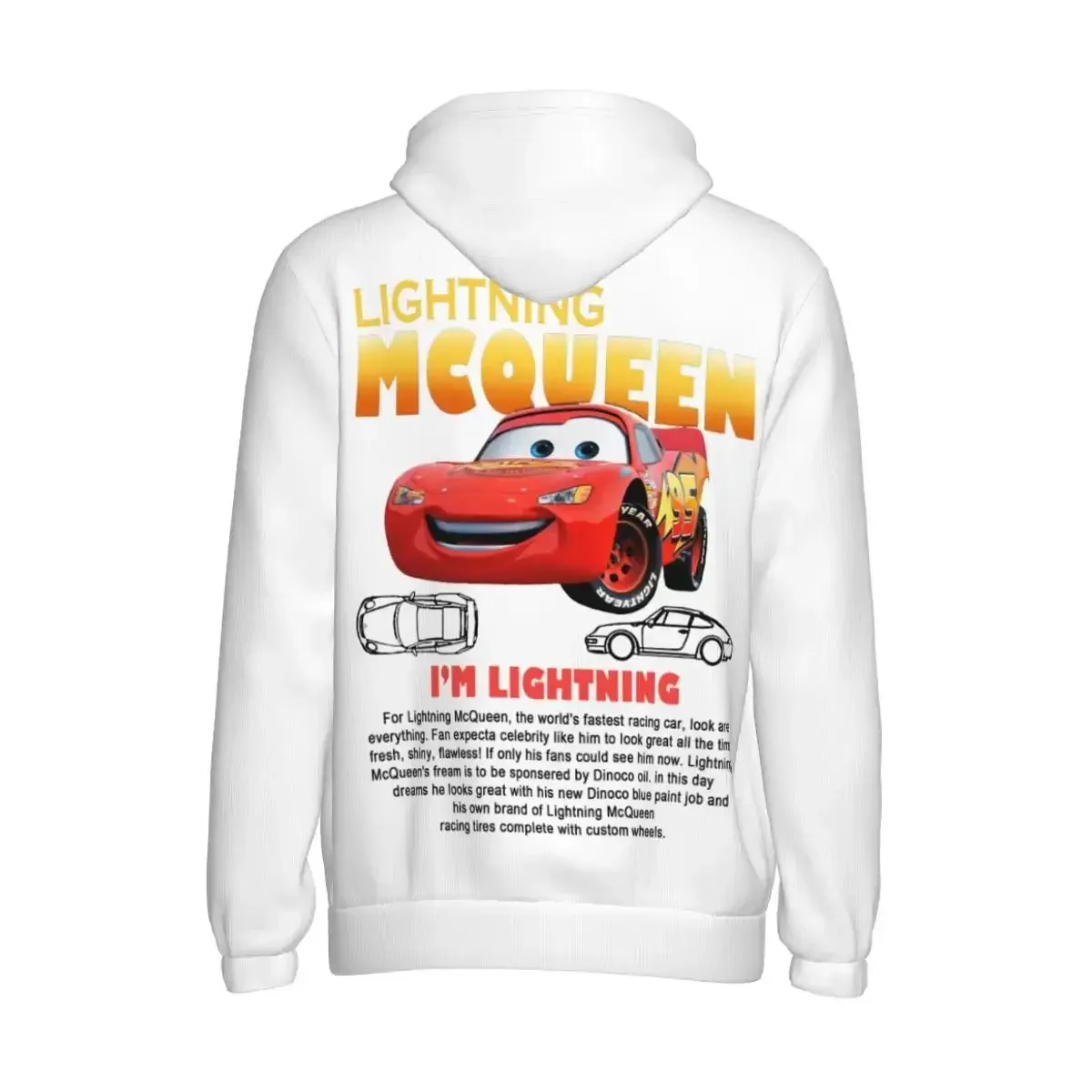 Sally I\'m Lightning Cars Mcqueen Hoodie for Men Women Sweatshirt Fashion Graphic Pocket Hoodies Long Sleeve Shirts