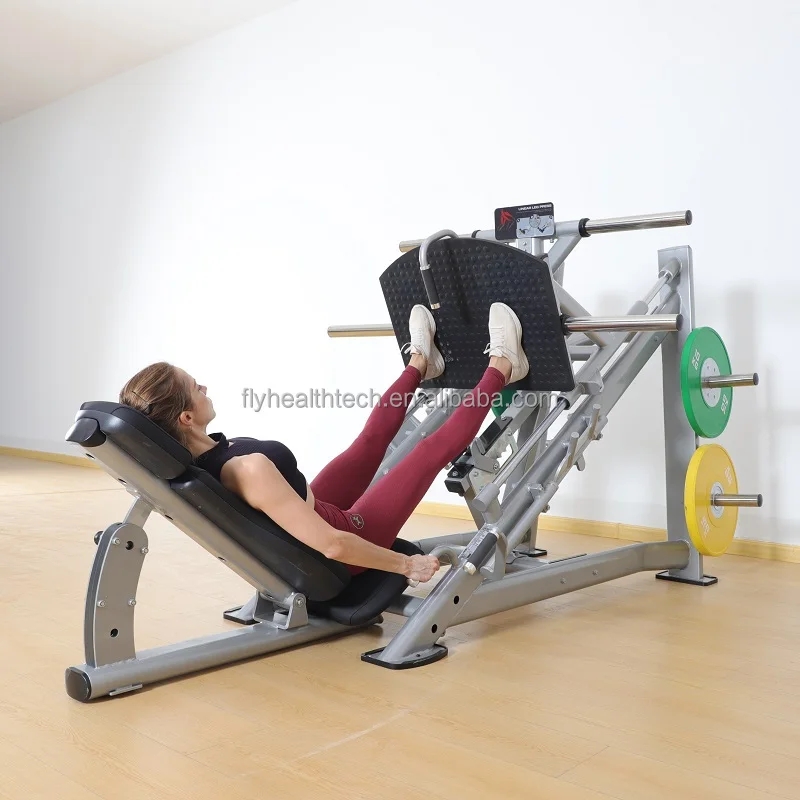 Weight Plate Load  Leg Press Machine linear bearing  Commercial Gym Equipment Strength Training