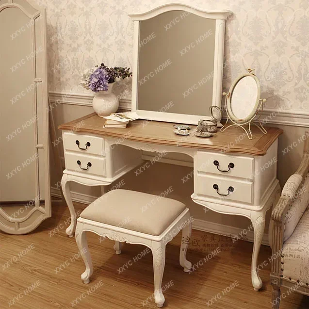 LJY solid wood dressing table, French dressing table dressing table