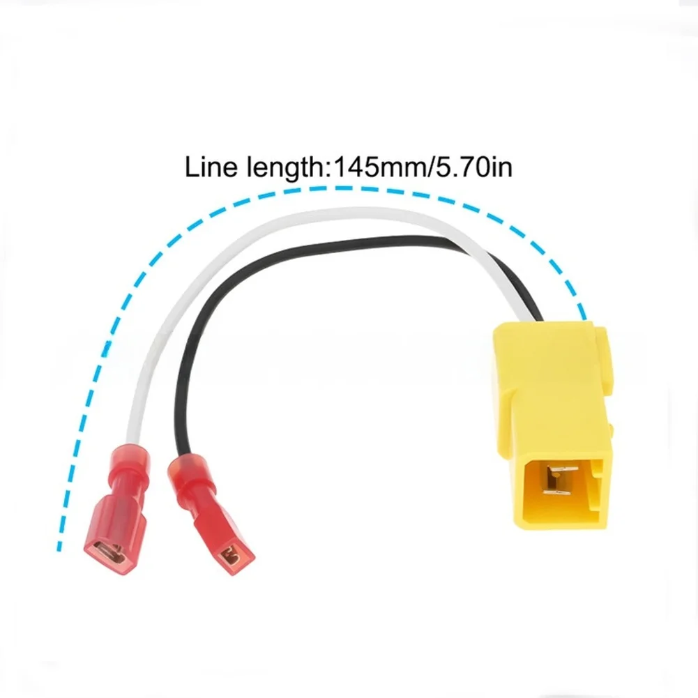 Speaker Harness Connector for Alfa Romeo Cars with Yellow Housing 2 Pin Interface and Simplified Installation Process