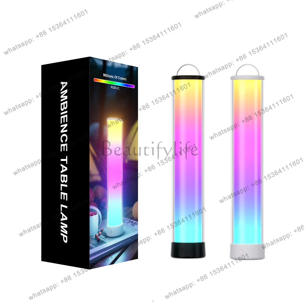 YJ smart bluetooth dimming and color matching atmosphere ornament can emit light 3600mA battery charging