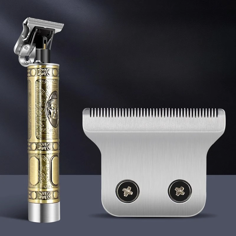 

Oil head push-cut engraving electric push-cut special hair salon original USB charging seat size knife head accessories