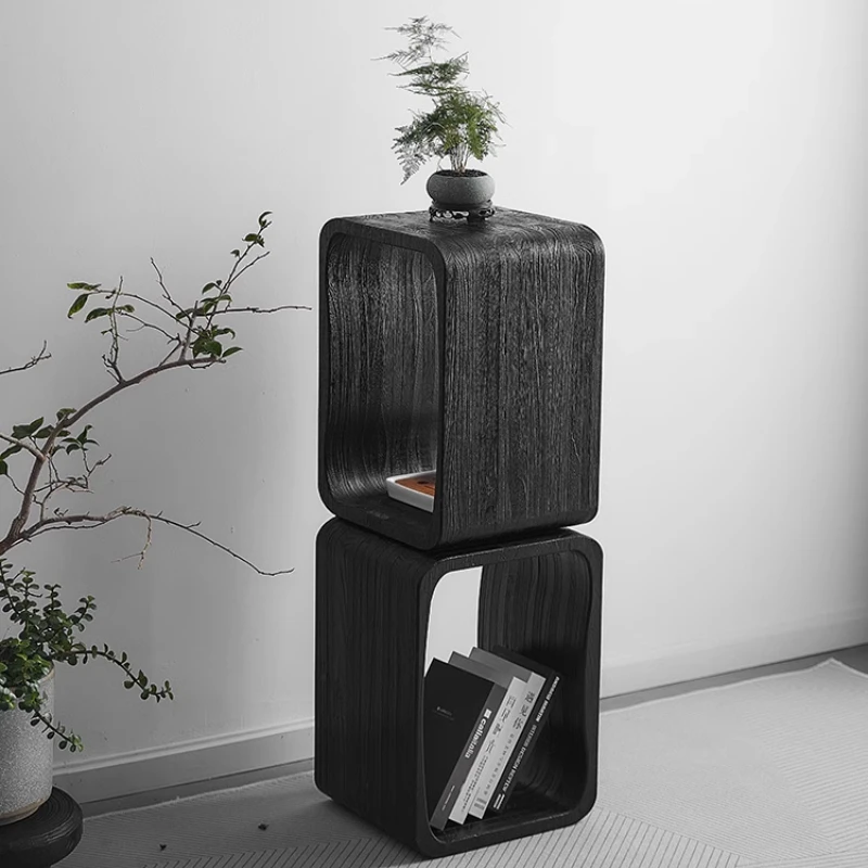 

Minimalist Corner Side Table Space-saving Bedside Storage Cabinet Living Room Multi-level Shelves for Small Spaces Home Decor