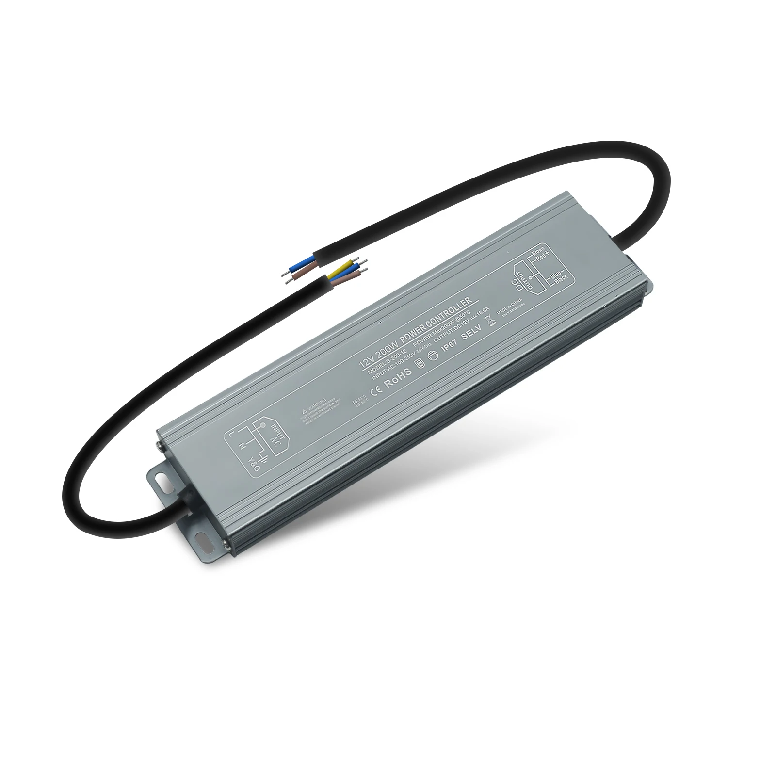 IP67 Waterdichte Outdoor Gebruik Verlichting Transformers AC 110-250V Naar DC 12V 24V 60W 100W 150W 200W 300W 600W LED Driver Voeding