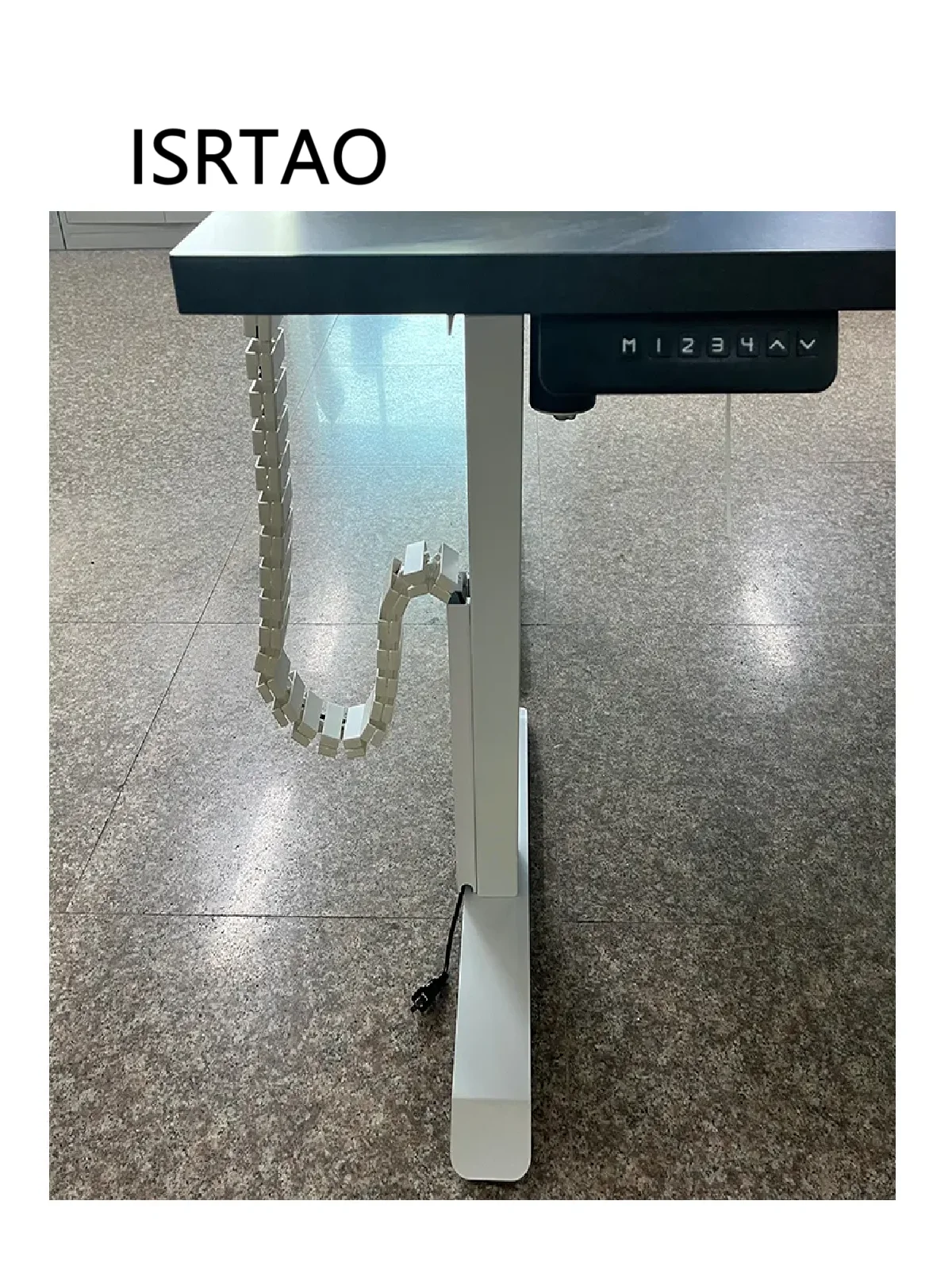 ISRTAO Brand New Product Snake Magnetic Vertical Cable Organizer Adjustable Under Table Wire Cable Tray Management Spine