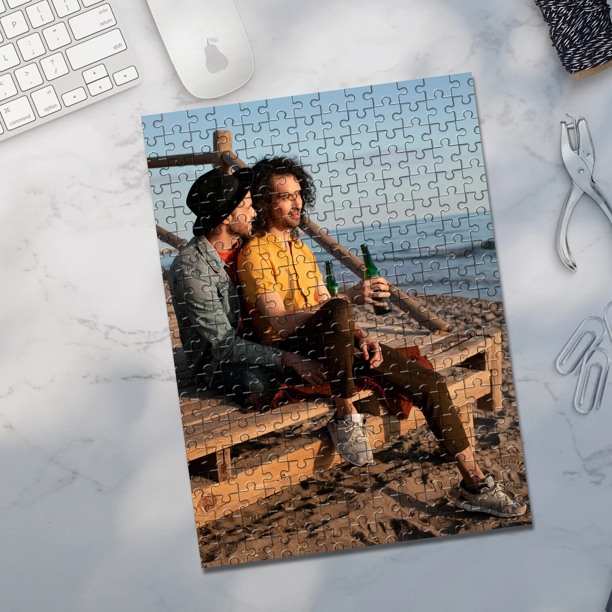 35/300/500/1000pcs Personalized Custom Photo Puzzle photo Jigsaw Gifts Family Educational Toys
