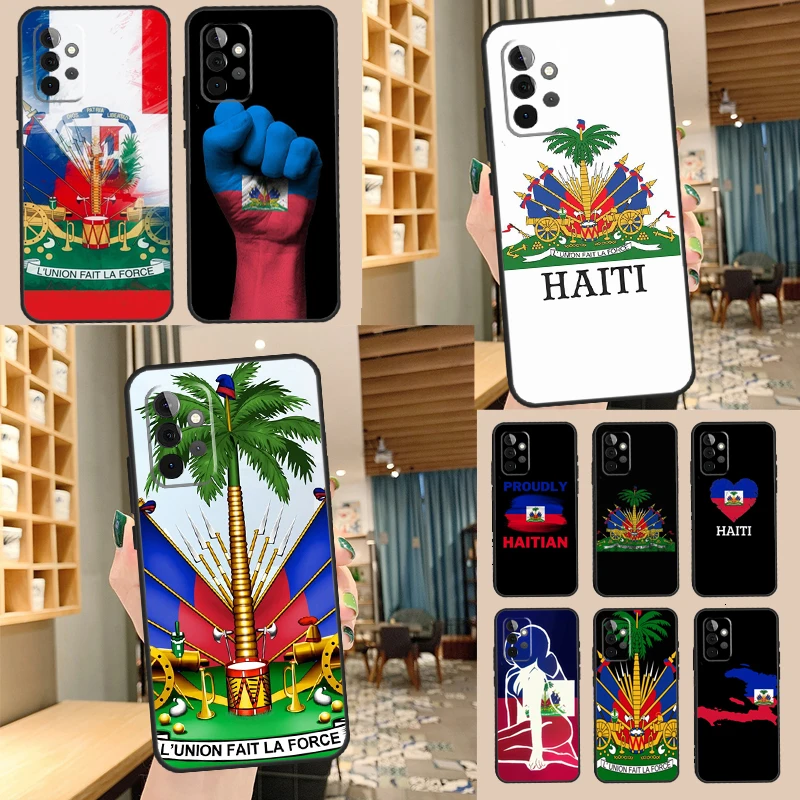 Haiti Haitian Flag Case For Samsung Galaxy A14 A34 A54 A52S A12 A22 A32 A52 A72 A13 A33 A53 A73 A31 A51 A71