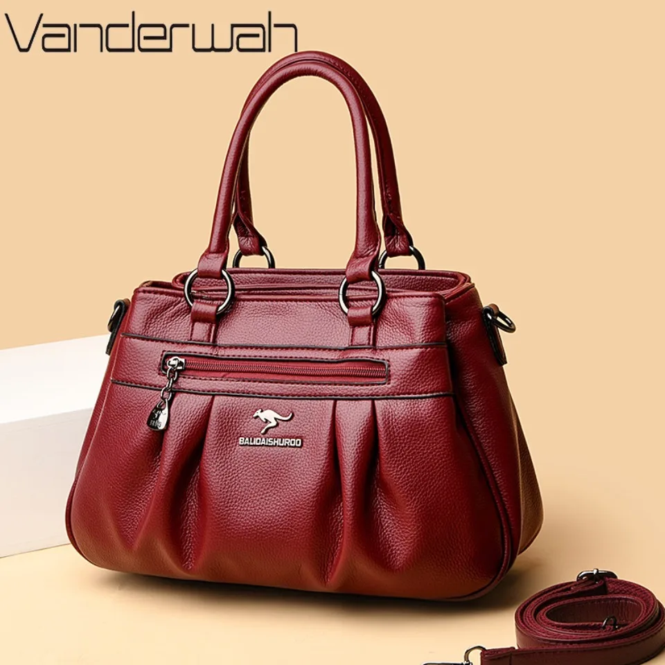 Three Layers Luxury Casual Tote Women Bag High Quality Leather Ladies Hand Bags for Women Big Shoulder Crossbody Bags Sac A Main