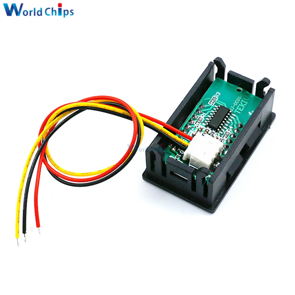 تيار مستمر 0-100 فولت 70-380 فولت 7-150 فولت 0.36 بوصة 2 سلك التيار المتناوب الفولتميتر الرقمي 0.56 بوصة 3 سلك إضاءة مقاومة للماء عرض تيار مستمر الجهد متر فاحص #4