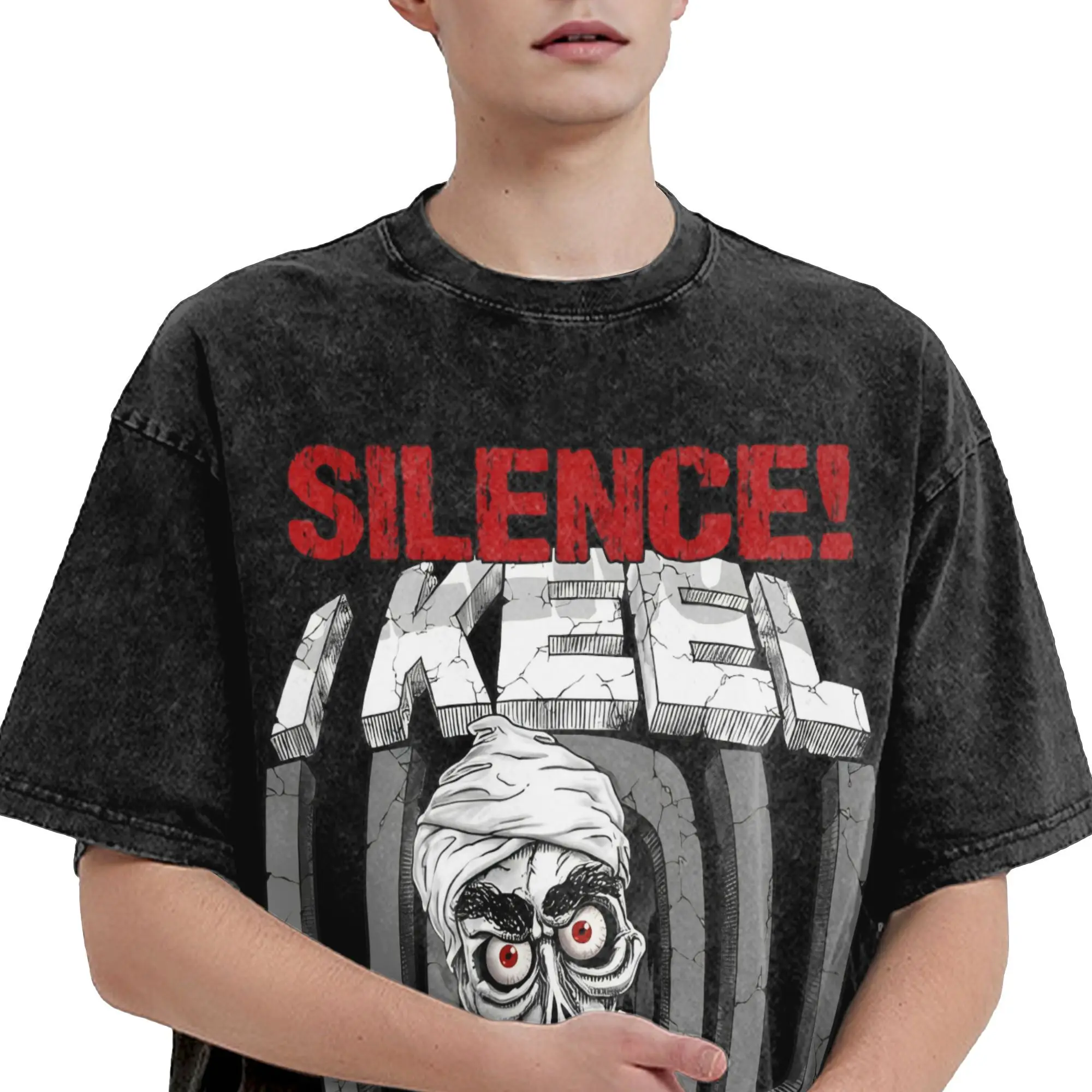 Jeff Dunham T-Shirt for Men  Funny Pure Cotton Tees Crew Neck Short Sleeve T Shirts Unique Clothes