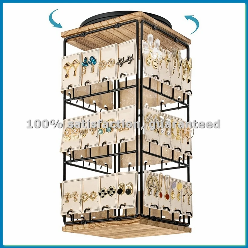 360 Rotating Earring Display Stands for Selling, Earring Rack Display Holder Stand, for Vendors Selling Earring Cards-ABLL