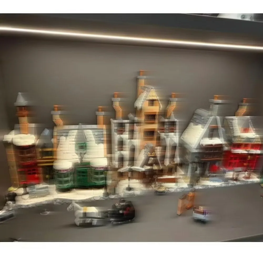 3228PCS New Snow Hogs-Village Building Blocks Rich Detail Assembly Work Birthday Christmas Gifts for Desktop Display