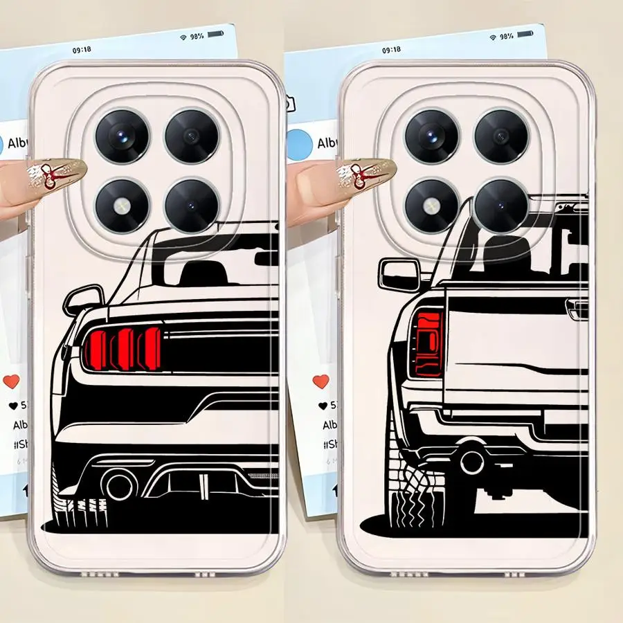 حافظة شفافة فاخرة للسيارة لهاتف Xiaomi Poco X4 M3 X3 Pro X3 NFC X4 GT X5 #1