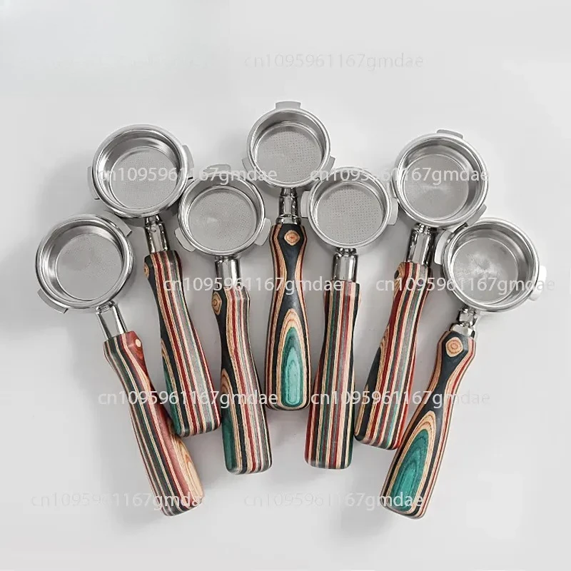 

Color wood bottomless handle Italian coffee machine/51mm54mm58mm