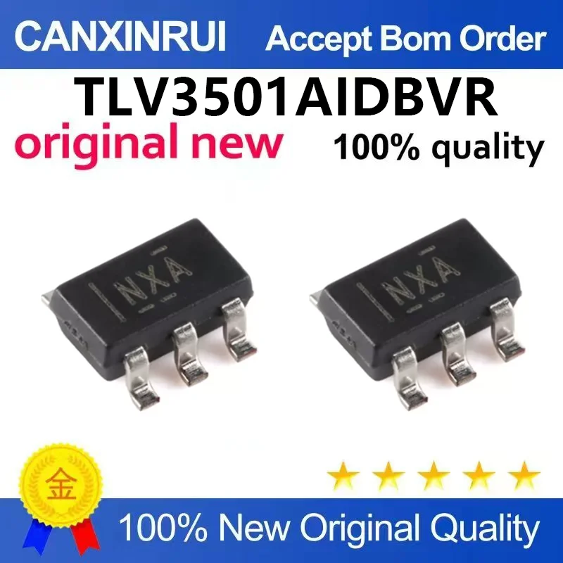 （5pcs-100pcs）Original genuine TLV3501AIDBVR silk screen NXA SOT-23-6 high-speed comparator chip