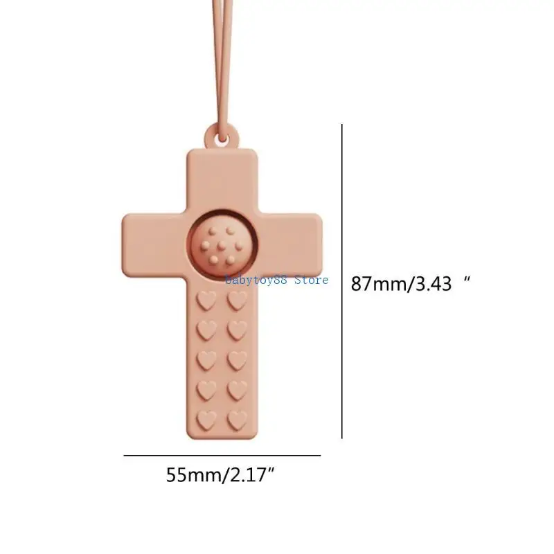 Y4UD Làm Dịu Silicone Chữ Thập Miếng Dán Đa Năng Cho Bé Nhạy Cảm Nướu