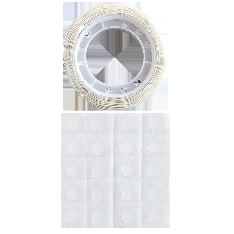 100pcs/Roll Transparent Dots Glue Removable Double Sided Tape Adhesive for Paste Scrapbook Journal Photo Memo Pad Household