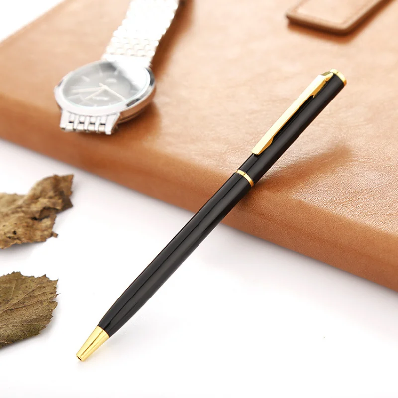 Penna a sfera neutra in metallo da 10 pezzi penne pubblicitarie per la scrittura di cancelleria forniture per ufficio