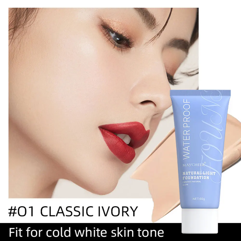 Natural-Glow Vloeibare Foundation Waterproof Tien Twintig Volledige Dekking Matte Vloeibare Foundation Oil Control Langdurige Concealer