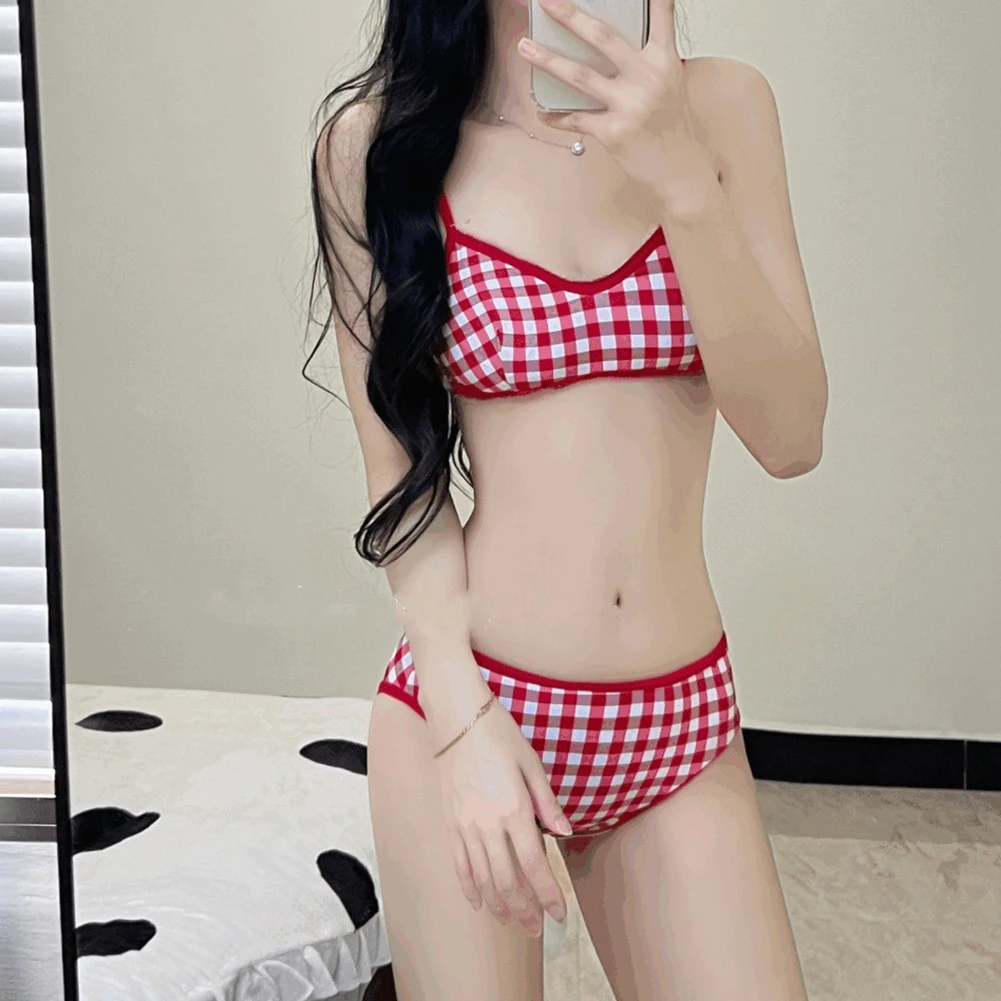 

Комплект скромного купальника-бикини для плавания и спа-процедур, размер чашечек 32AB-34AB, удобное бикини для женщин, высокая эластичность