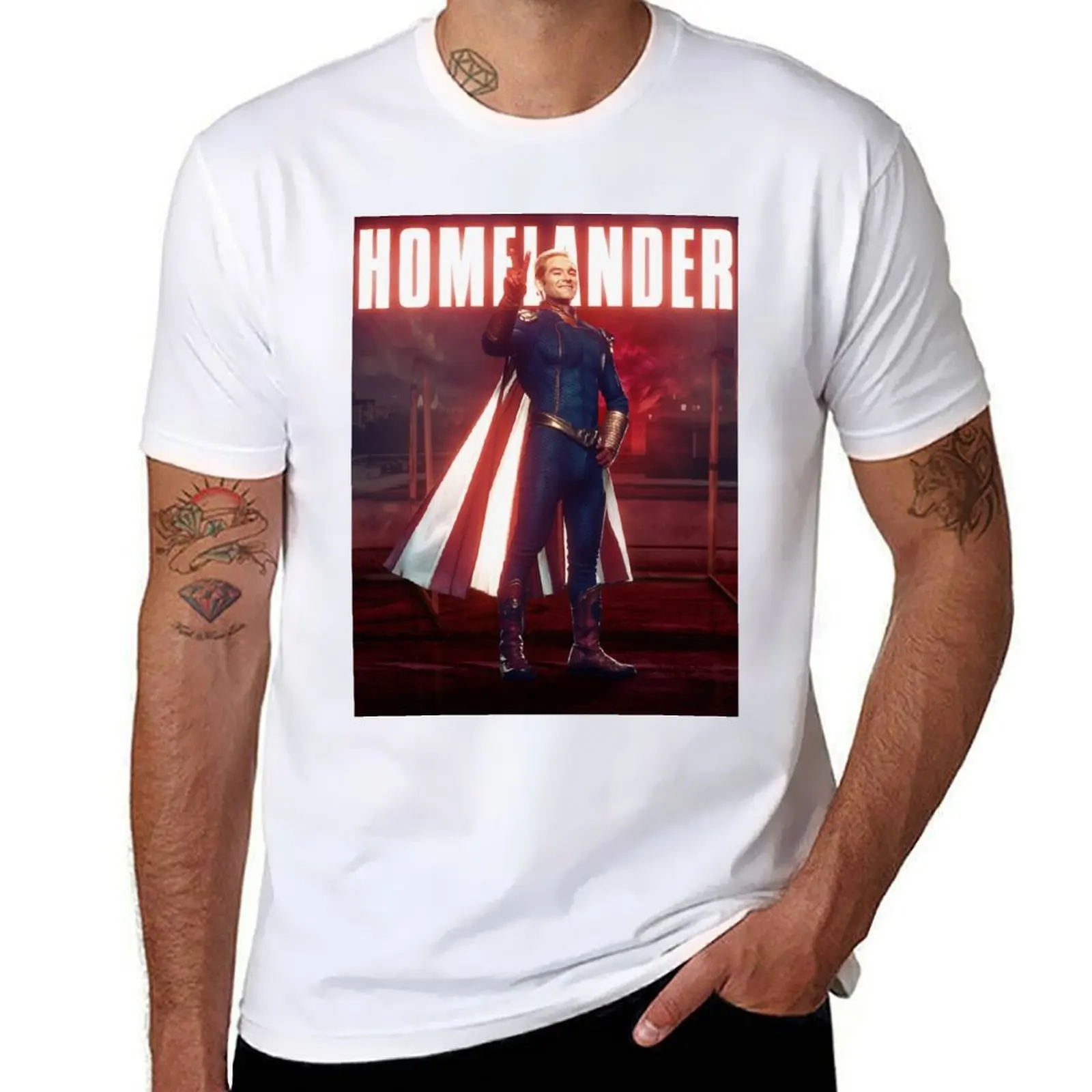 

HOMELANDER T-Shirt t shirts cotton 100% t shirts for man graphic funny T-Shirt