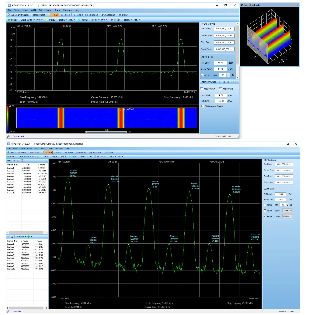 Hantek HSA2016A HSA2016B USB Interface Handheld Digital Spectrum Analyzer with P