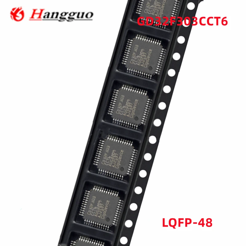 5Pcs/Lot  Brand  new original   GD32F303CCT6 LQFP-48 32 Bit Microcontroller Chip MCU IC Controller