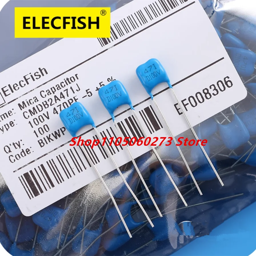 5PCS MBL military mica 10-470PF 1000P full range ELECFISH 100V 5% PCM5