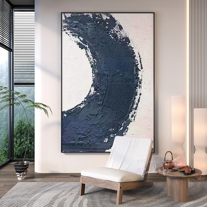 

Скандинавская современная абстрактная Повседневная картина ручной работы, картина маслом для украшения дома, спальни, столовой, гостиной, дивана