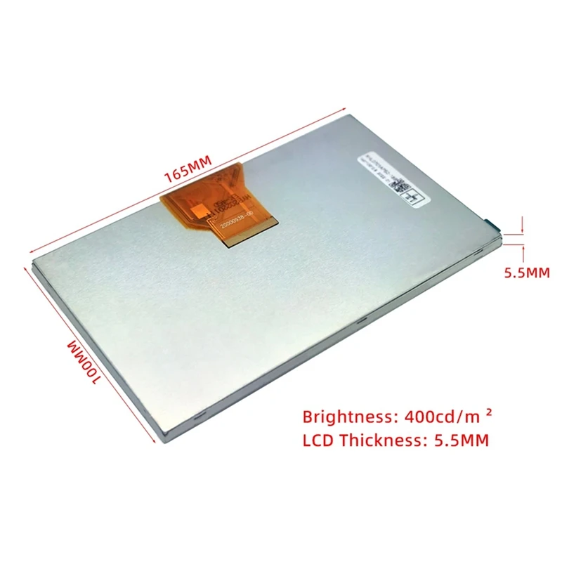 

7-дюймовый TTL 50Pin 7DD1 + 1 20000938-30 Подходит для AT070TN90 AT070TN92 ЖК-экрана V.X (толщина 5,5 мм ЖК-дисплей) - A22U