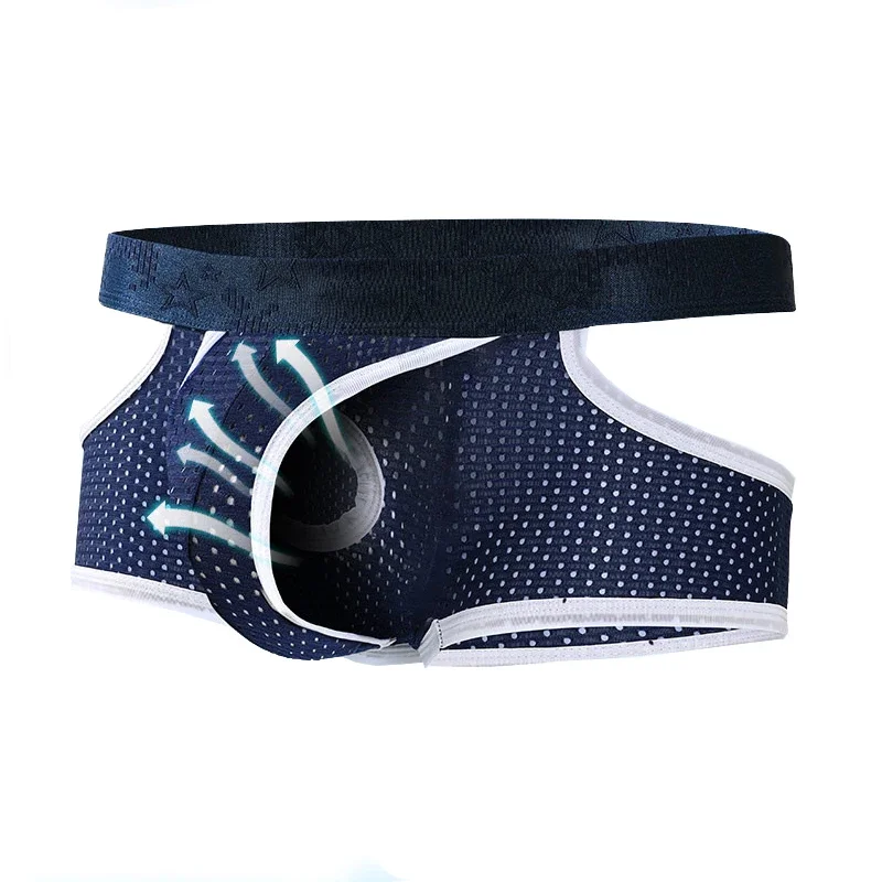 الرجال الحرير الجليد رصاصة نمط سبليت الملابس الداخلية تنفس شبكة الملاكم السراويل مريحة رقيقة سراويل رياضية