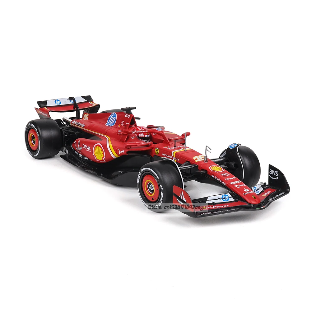 Bburago 1:24 Serie F1 2024 Varios Estilos Ferrari SF24 # Modelo de coche de aleación Leclerc 16, serie de juguetes de colección