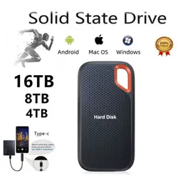 1TB External SSD 2TB Portable Solid State Drive High-Speed Hard Disk USB 3.1/Type-C Storage Device For Laptops/Desktop/Mac/Phone