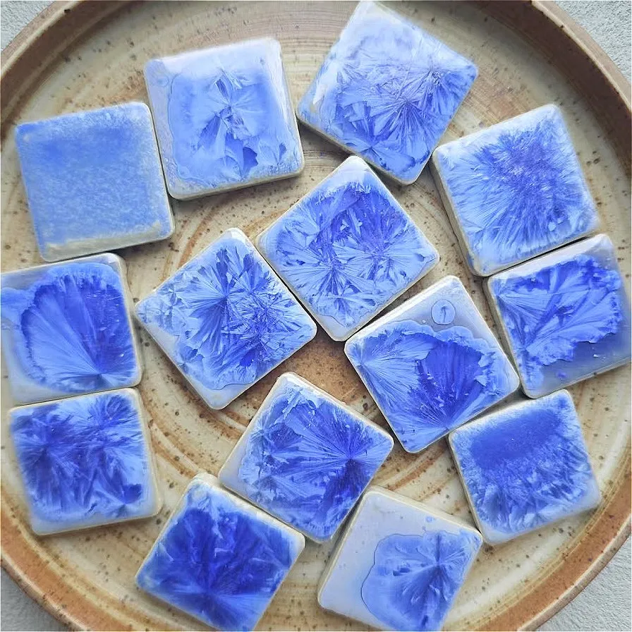 

100g DIY Ceramic Mosaic Tiles Glass leaf petal shape Handmade Ornaments Tiles Wall Crafts Crystal for Decorative Material 97