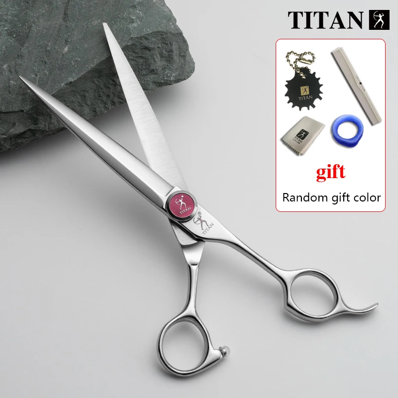 Titan Pet Tools Grooming Cut Scissors 7 Inch Japan Steel Scissors Dog Cat Shears