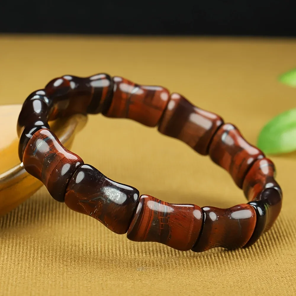 Red Eye Stone Bracelet - Tiger Stone Hand Row - Stylish Gift