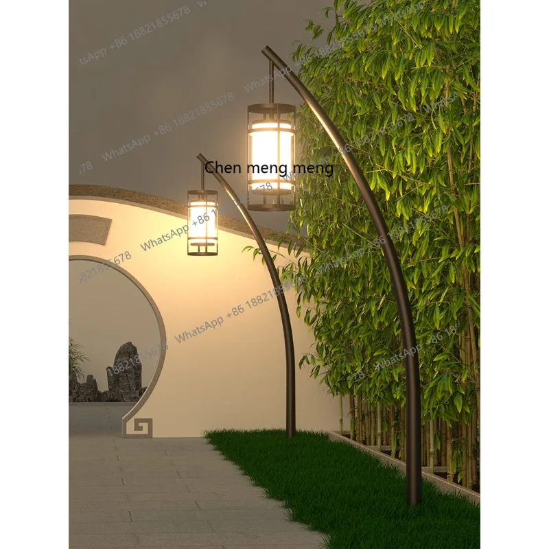 Outdoor Chinese courtyard waterproof high pole lamp, villa landscape lamp, community garden lamp, scenic park lamp
