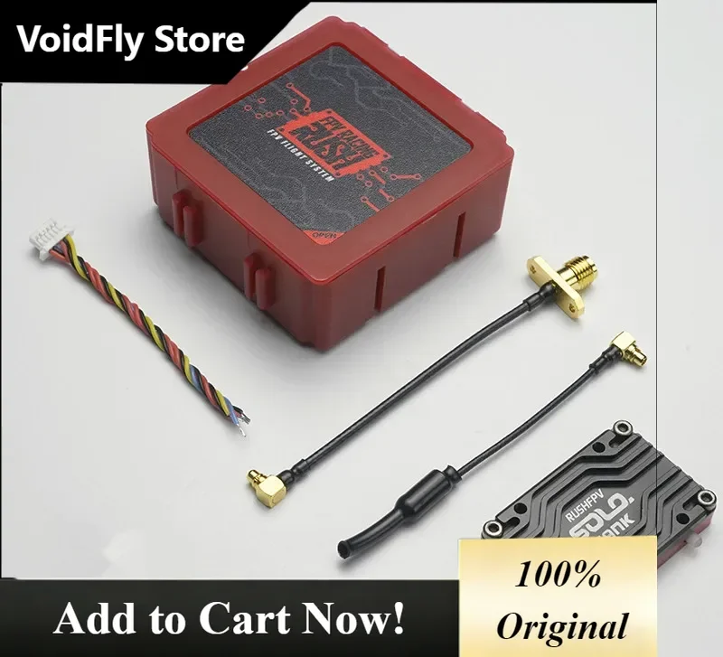 VoidFly RUSH Solo Tank 5.8Ghz VTX Video Transmitter 5.8-6G 1.6W High Power Built-in Microphone  For FPV RC Racing Drone Long Ran