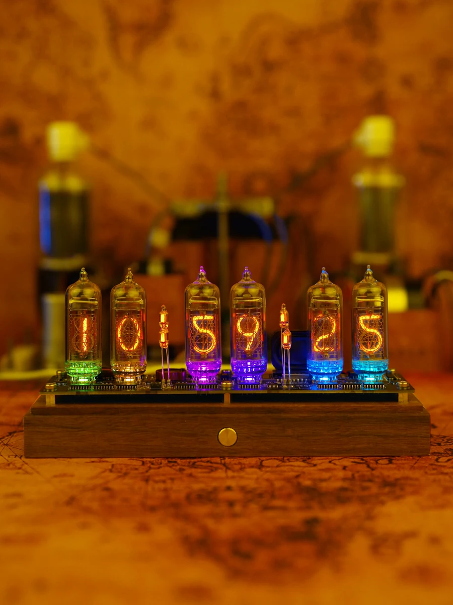 IN14 Glow Tube RGB Clock Glow Tube Clock