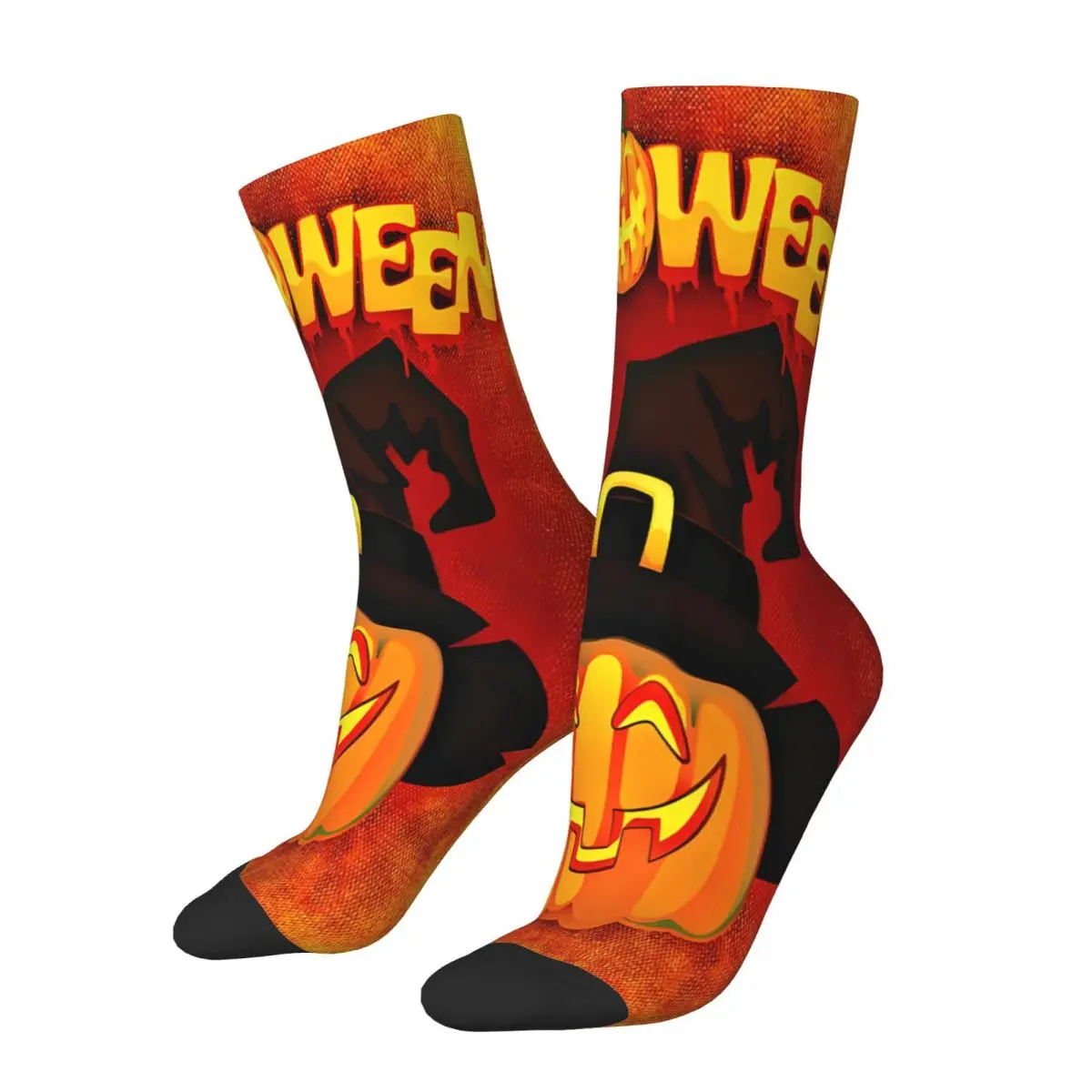 Unique Halloween Graffiti Socks Male Mens Women Autumn Stockings Printed