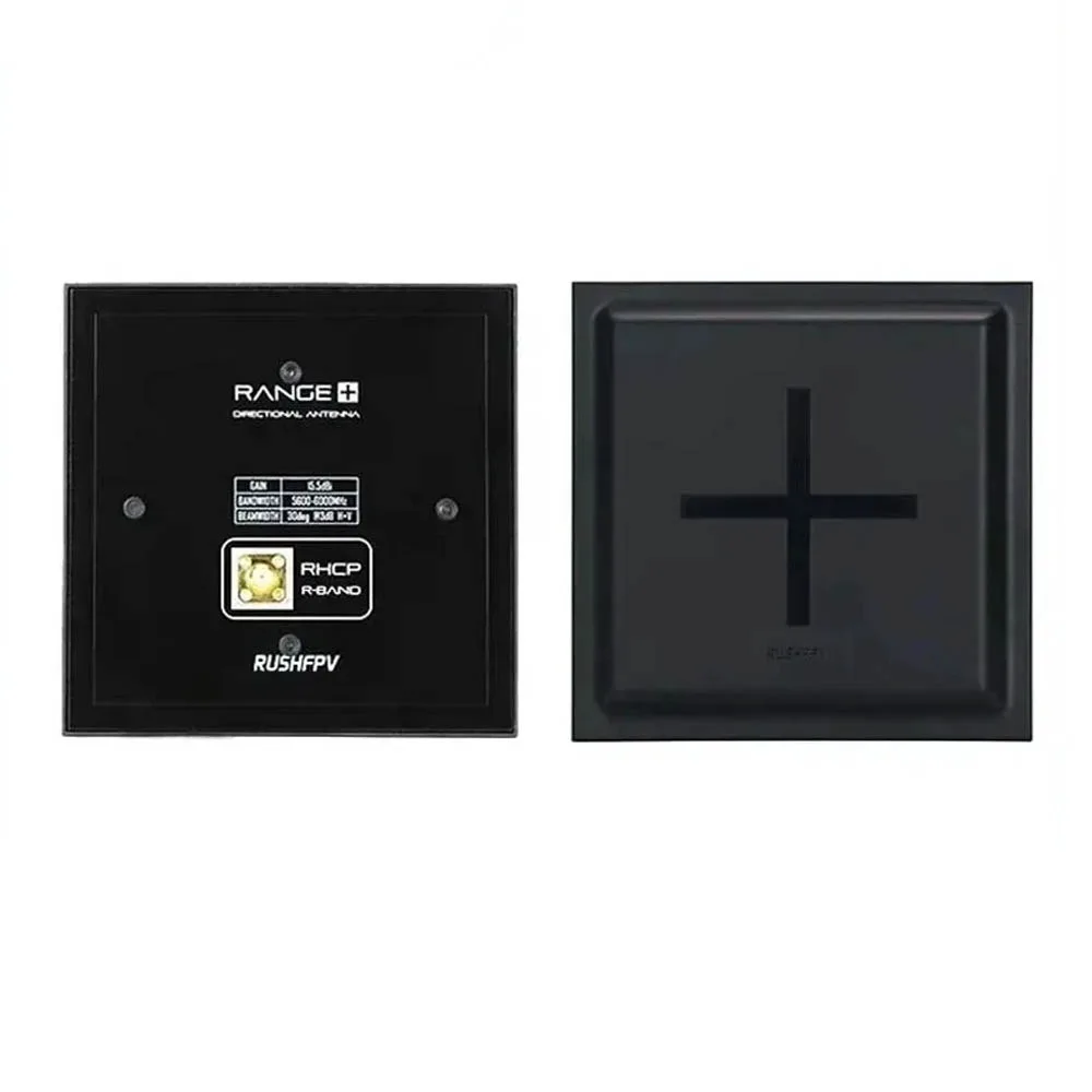 RUSHFPV RANGE PLUS 4X 5.8G指向性パッチアンテナ 15.5dBi 5600-6000MHz RHCP SMA RC FPVドローン長距離用