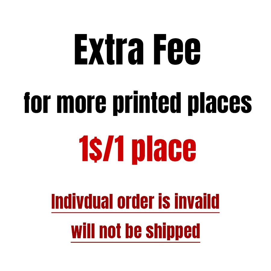 

Custom Extra Fee ( standard)