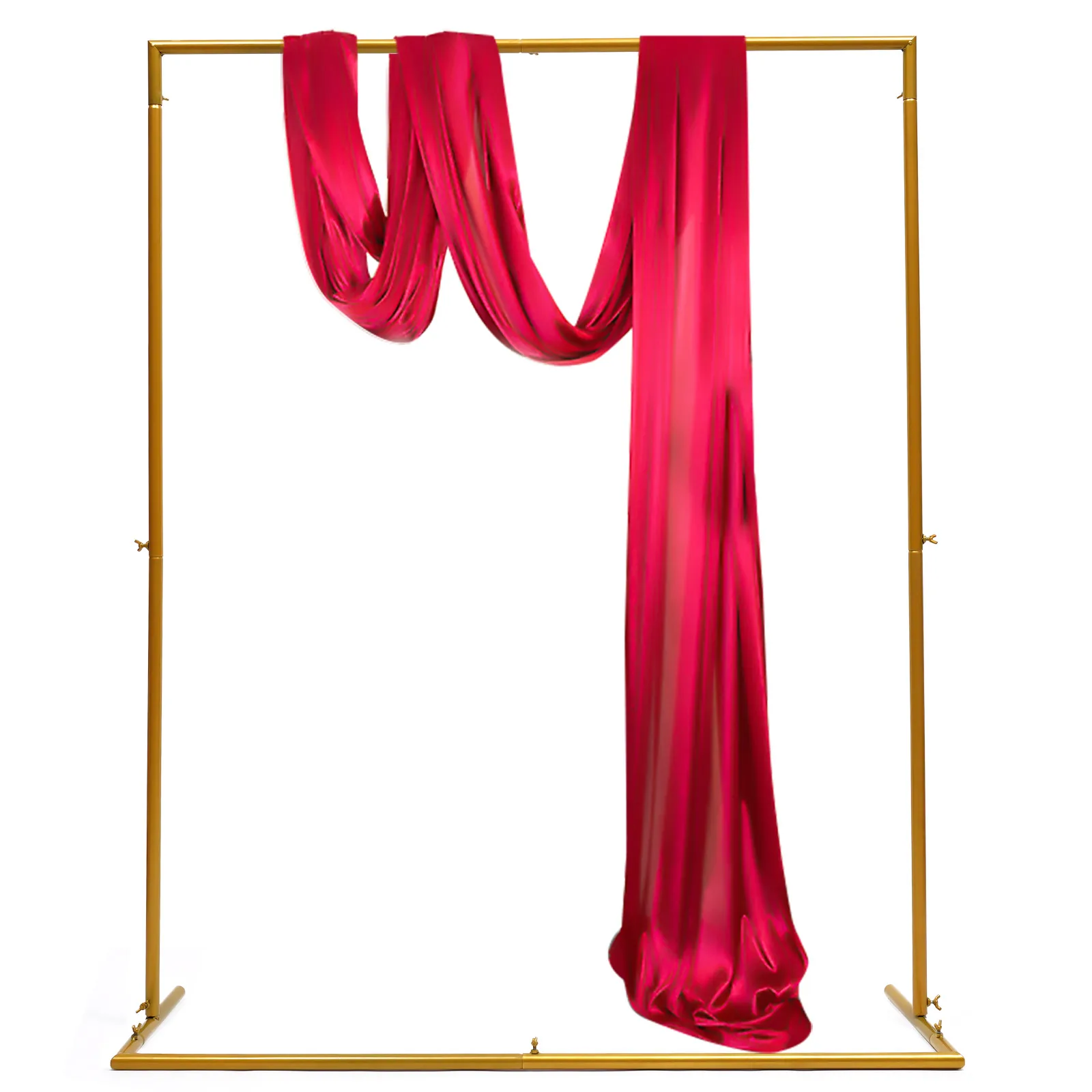 1.5×1.2M Wedding Arch Metal Backdrop Stand Balloon Flower Stand For Wedding Garden Decoration Gold