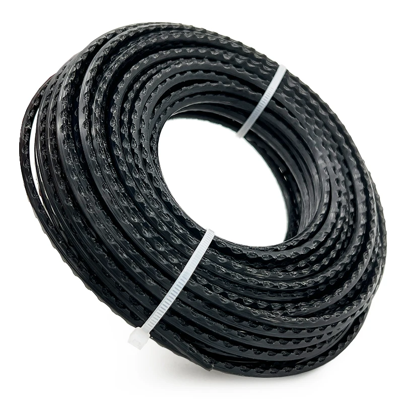 Garden Power Tool Accessories Grass Cutter Parts Black Color 3.0mm 15m Trimmer Line