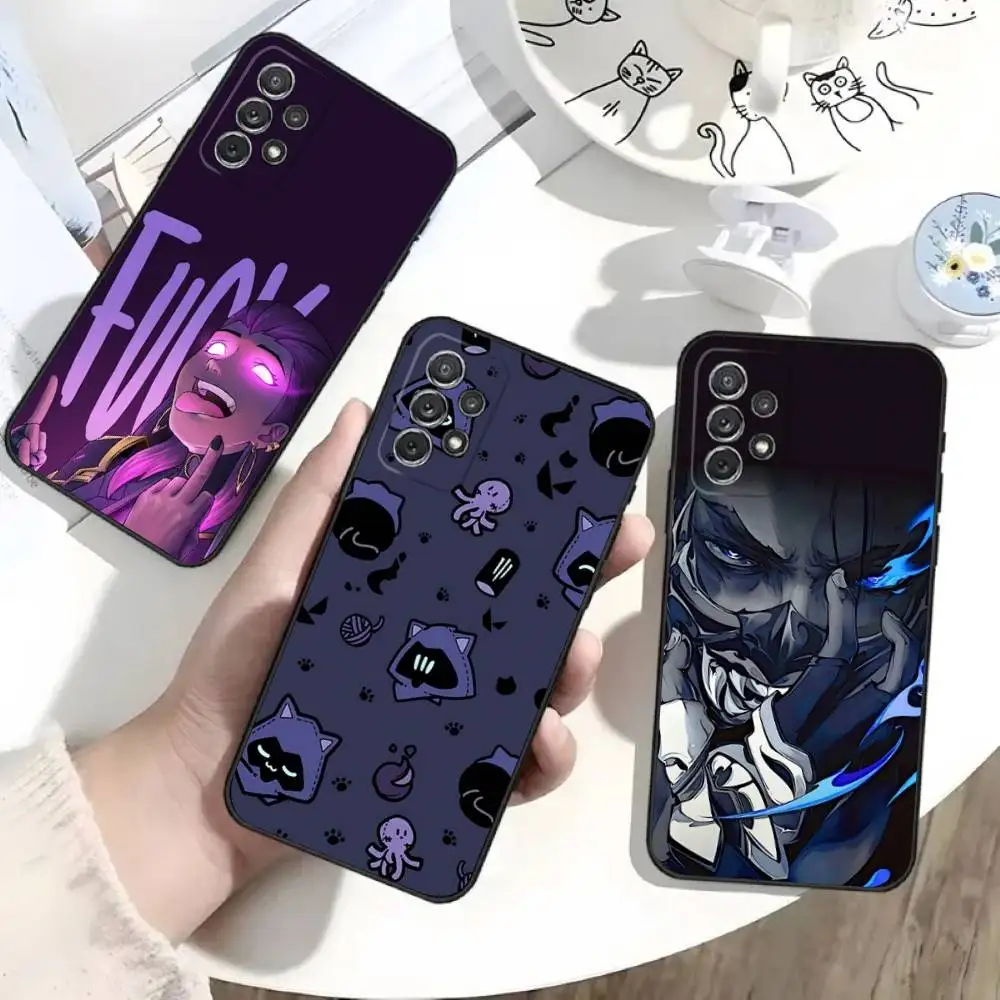 

V-Valorant Game Phone Case For Samsung S25,S24,S21,S22,S23,S30,Ultra,S20,Plus,Fe,Lite,Note,10 Black Soft Shell