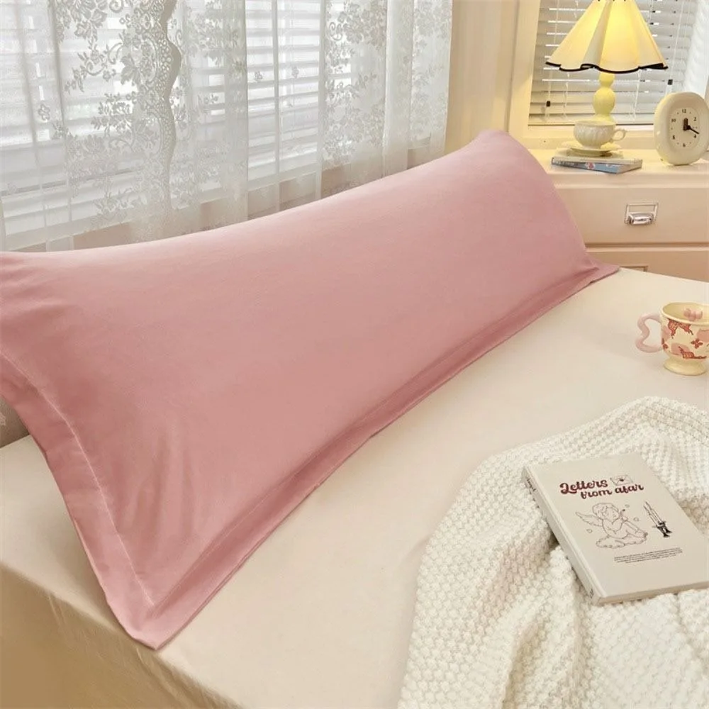 Household Extended Couple Pillowcase Skin-friendly Rectangular Long Pillow Case Large Size Cotton Pillow Cover Bedroom