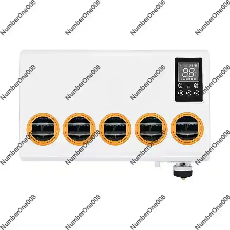 12V 24V Electric AC for Trucks Excavators, Integrated Air Conditioner for Bus Harvester Agricultural Vehicle