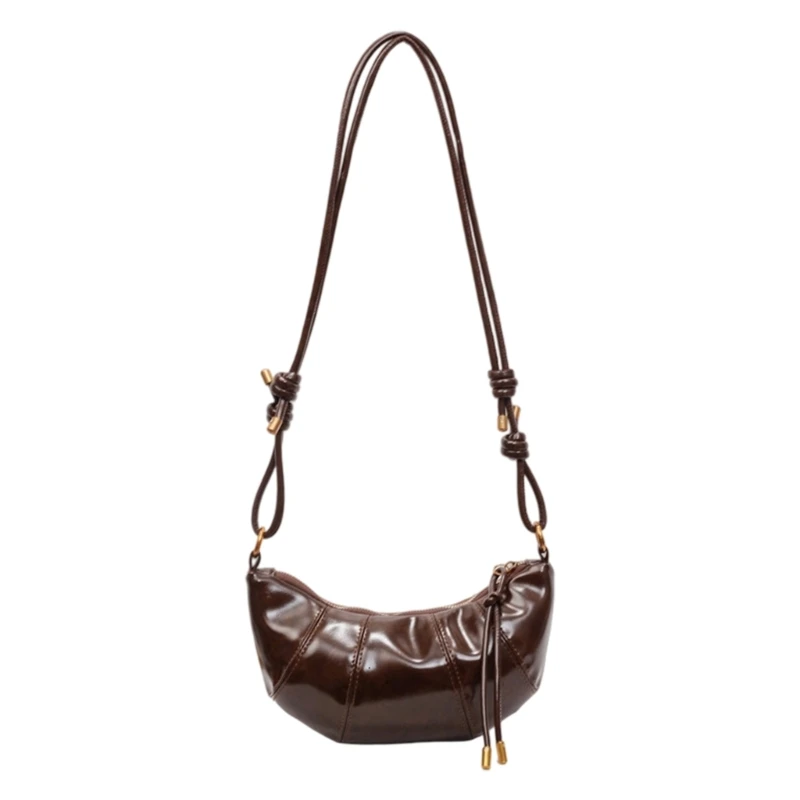 

PU Leather Shoulder Bag for Women Trendy Dumplings Bag Crossbody Bag Simple Commuting Bag Fashionable Bag