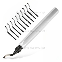 Deburring Remover Cutting Tool RB1000 Metal Handle and BS1010 Rotary Deburr Blade Replacement for Resin PVC Plastic 3D Printing